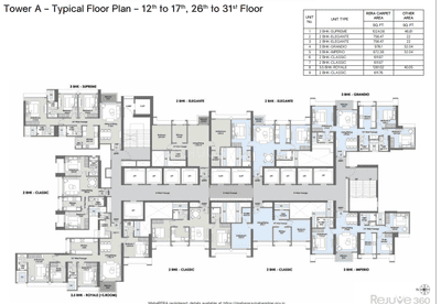 Project Image of 610.0 - 1312.0 Sq.ft 2 BHK Apartment for buy in L And T Rejuve 360 Tower A