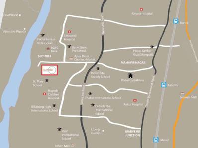 Project Image of 691.0 - 1002.0 Sq.ft 2 BHK Apartment for buy in Dhaval Sunrise Charkop Wing C
