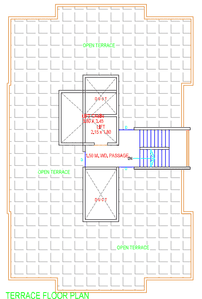 S R Rudra Residency Rudra Residency Cluster Plan for Terrace Floor 1