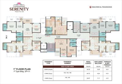 Project Image of 1160 Sq.ft 2 BHK Apartment / Flat for sale in Wakad for Rs. 10600000