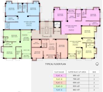 Project Image of 656.0 - 963.0 Sq.ft 2 BHK Apartment for buy in Aashray Bandhan
