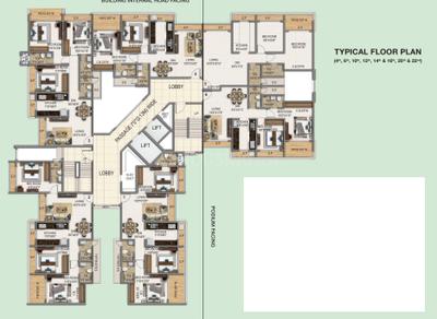 Project Image of 659.0 - 848.0 Sq.ft 2 BHK Apartment for buy in Triveni Majesta Wing A Phase I