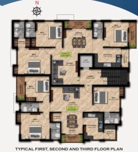 Project Image of 0.0 - 1323.0 Sq.ft 3 BHK Apartment for buy in Sri Ram Sadan