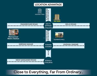 Project Image of 1640.46 - 1724.52 Sq.ft 3 BHK Apartment for buy in High The Vision