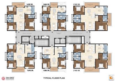 Project Image of 1285.0 - 2225.0 Sq.ft 2 BHK Apartment for buy in Om Sree Gallaxy