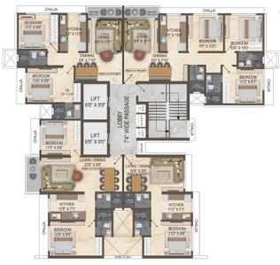 Project Image of 427.0 - 842.0 Sq.ft 1 BHK Apartment for buy in Bitcon Elysium
