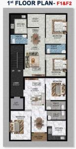 Project Image of 0.0 - 1100.0 Sq.ft 2 BHK Apartment for buy in Anugragha SS Paradise