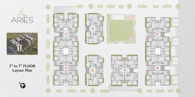 Project Image of 701.16 - 853.36 Sq.ft 2 BHK Apartment for buy in Kriya Shree Ram Aries