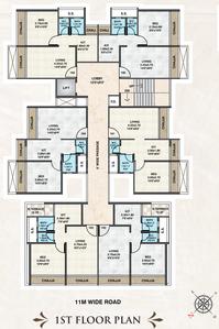 Project Image of 545.0 - 695.0 Sq.ft 1 RK Apartment for buy in Bhaveshwar Varni Dham