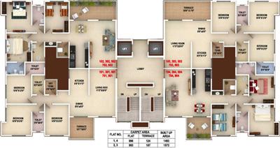 Project Image of 534.0 - 1023.0 Sq.ft 1 BHK Apartment for buy in Gagan Emerald