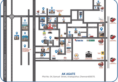 Project Image of 868.0 - 1055.0 Sq.ft 2 BHK Apartment for buy in AK Agate