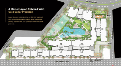 Project Image of 1192.96 - 1460.34 Sq.ft 3 BHK Apartment for buy in Raymond Invictus by GS Tower C