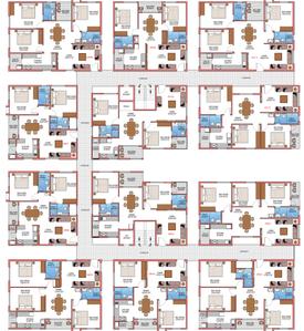 Affinity Gardenia Gardenia Cluster Plan For Typical Floor Plan 1