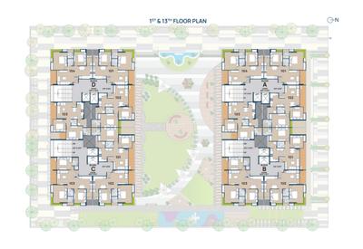 Project Image of 1458.0 - 2016.0 Sq.ft 2 BHK Apartment for buy in Harsiddh Heartland