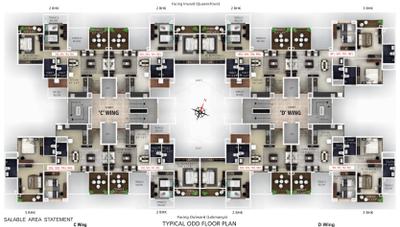 Project Image of 1335 Sq.ft 3 BHK Apartment / Flat for sale in Chinchwad for Rs. 12000000