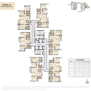 Project Image of 1183.0 - 2556.0 Sq.ft 2 BHK Apartment for buy in Abhee Codename New Dimension