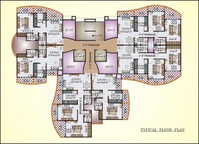 Kothari K D Hermitage Building No 1 K D Hermitage Building No 1 Cluster Plan 1