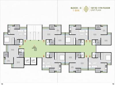 Project Image of 299.56 - 309.79 Sq.ft 1 BHK Apartment for buy in Sahjanand Sanidhya Green