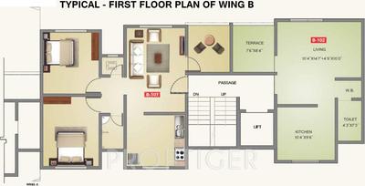 Project Image of 555.0 - 1000.0 Sq.ft 1 BHK Apartment for buy in Royal Sai Crest