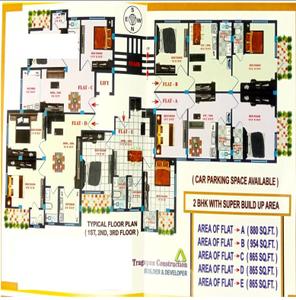 Project Image of 865.0 - 954.0 Sq.ft 2 BHK Apartment for buy in Tragopan Kalpataru Apartment