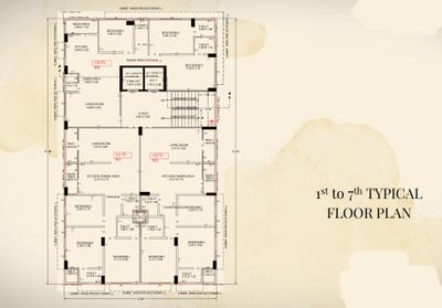 Project Image of 906.86 - 930.65 Sq.ft 3 BHK Apartment for buy in P And T Adinath