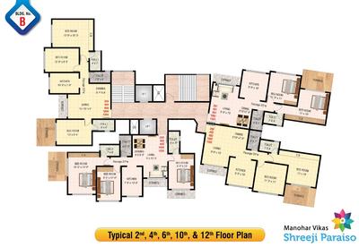 Project Image of 447.99 - 1154.11 Sq.ft 1 BHK Apartment for buy in Manohar Vikas Shreeji Paraiso Phase 2