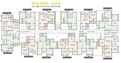 Project Image of 361.0 - 526.0 Sq.ft 1 BHK Apartment for buy in Sai Nisarg Sapphire A And B