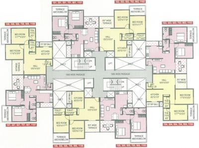 Project Image of 620.0 - 637.0 Sq.ft 2 BHK Apartment for buy in Spine City Residency Building C