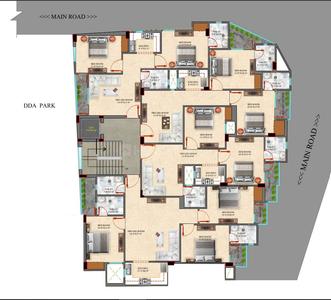 Project Image of 810.0 - 1377.0 Sq.ft 2 BHK Builder Floor for buy in New DS Apartment