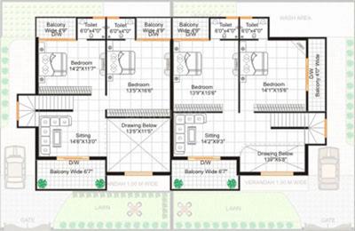 Project Image of 0.0 - 2300.0 Sq.ft 4 BHK Villa for buy in Gangwani Lavender Twin Bungalow