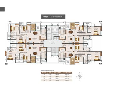 Project Image of 1913.0 - 8319.0 Sq.ft 3 BHK Apartment for buy in Pranami Crest