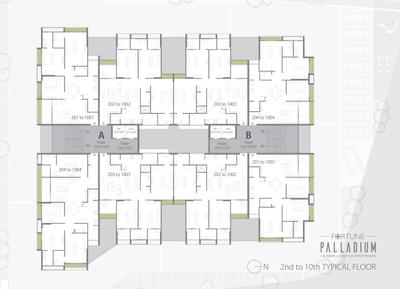 Project Image of 1029.0 - 1302.0 Sq.ft 3 BHK Apartment for buy in Fortune Palladium