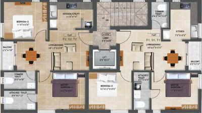 Project Image of 890.0 - 910.0 Sq.ft 2 BHK Apartment for buy in Propshell Lahana