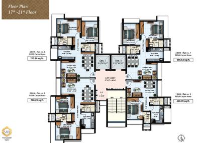 Project Image of 850 Sq.ft 2 BHK Apartment / Flat for sale in Kandivali East for Rs. 26500000