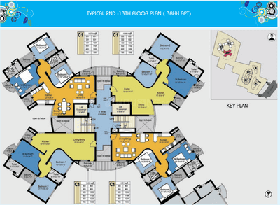 Project Image of 1112.0 - 1571.0 Sq.ft 2 BHK Apartment for buy in Akshaya The Belvedere