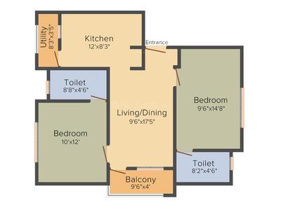 Project Image of 920.0 - 972.0 Sq.ft 2 BHK Apartment for buy in LML Raga