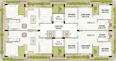 Project Image of 499.77 - 503.43 Sq.ft 2 BHK Apartment for buy in Shree JK Sagar Gold