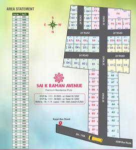 Project Image of 780.0 - 1718.0 Sq.ft Residential Plot Plot for buy in SAI K RAMAN AVENUE