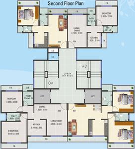 Project Image of 1150.0 - 1200.0 Sq.ft 2 BHK Apartment for buy in Manzil Pride