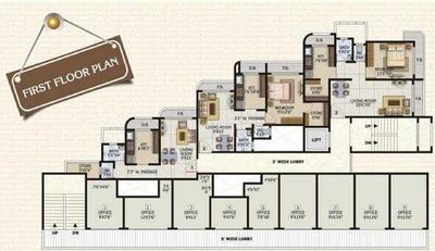 Project Image of 650.0 - 820.0 Sq.ft 1 BHK Apartment for buy in Drashti Narmada Heritage