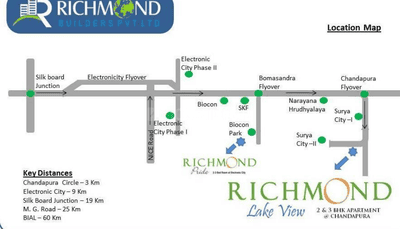 Project Image of 985.0 - 1675.0 Sq.ft 2 BHK Apartment for buy in Richmond Lake View