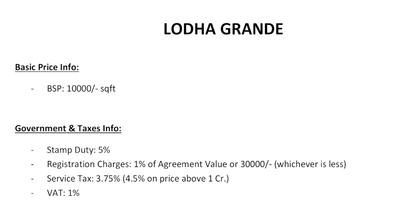 Project Image of 672.0 - 878.0 Sq.ft 2 BHK Apartment for buy in Lodha Grande