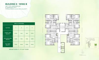 Project Image of 439.0 - 930.0 Sq.ft 2 BHK Apartment for buy in Godrej Greens