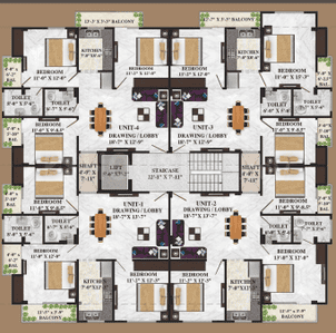 Project Image of 900.0 - 1982.0 Sq.ft 3 BHK Apartment for buy in Krishna Kuteer