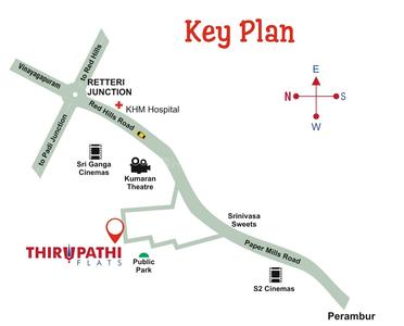 Project Image of 0.0 - 938.0 Sq.ft 2 BHK Apartment for buy in MLR Thirupathi Flats