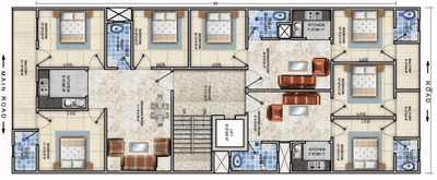 Project Image of 980.0 - 1590.0 Sq.ft 2 BHK Builder Floor for buy in Path View Casa View Apartment