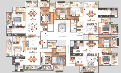 Project Image of 1356.0 - 1944.19 Sq.ft 2 BHK Apartment for buy in Premier Slice Of Heaven