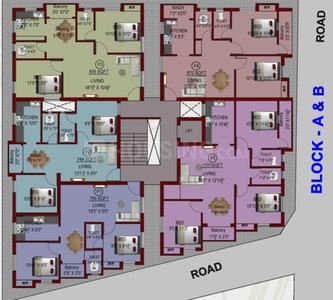 Project Image of 714.0 - 1071.0 Sq.ft 2 BHK Apartment for buy in Naaghappa Sapphire