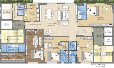 Project Image of 4700.0 - 5000.0 Sq.ft 4 BHK Apartment for buy in Multicon Euphoria