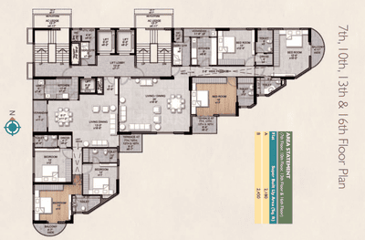 Project Image of 2180.0 - 4630.0 Sq.ft 3 BHK Apartment for buy in Juneja Inia